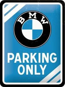 Metallskylt BMW - Parking Only - Blue