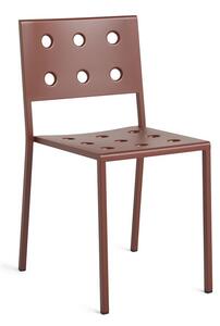 HAY - Balcony Dining Chair - Trädgårdsstol - Iron Red - H81 x W44 x L52 cm