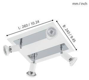 Eglo 94962 - LED spotlight SARRIA 4xGU10-LED/5W/230V