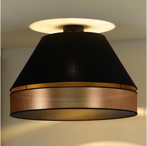 Duolla - Ytmonterad ljuskrona COPPER SHINY 1xE27/15W/230V diameter 60 cm svart/koppar