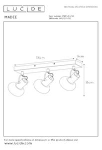 Lucide 17993/03/30 - Spotlight MADEE 3xE14/25W/230V