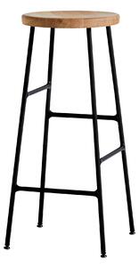HAY - Cornet Bar Stool High - Oiled Oak - Soft Black - Barstolar - Jonas Trampedach