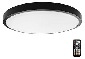 LED taklampa för badrum med sensor LED/18W/230V 4000K IP44 svart