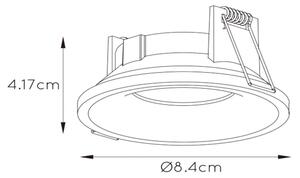 Lucide 09923/01/31 - Badrumslampa ZIVA 1xGU10/50W/230V IP44 vit