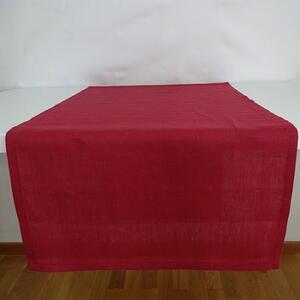 Röd löpare i linne 45x140