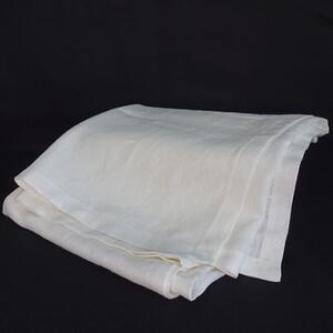Vit duk i linne 140x340