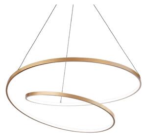 Ideal Lux - LED ljuskrona med textilsladd OZ LED/55W/230V diameter 80 cm guld