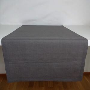 Mörkgrå löpare i linne 45x140