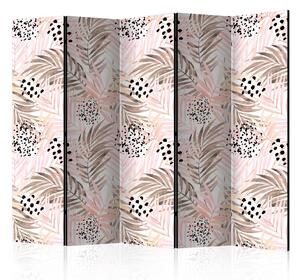 Rumsavdelare - Pink Palm Leaves II - Dubbelsidig 225x172