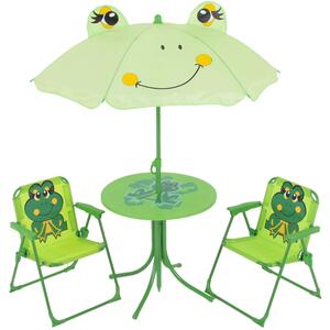 Picknickbord med parasoll och två stolar Groda PATIO