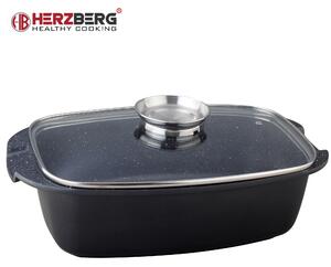 Herzberg HG-7032RG: 32cm Marble Coating Roaster Grill