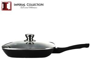 Imperial Collection 28 cm marmorbelagd grillpanna med lock