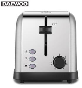 Daewoo SYM-1311: Brödrost i rostfritt stål - 2 lådor, 4 skivor