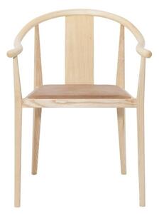 SHANGHAI Dining Chair - Natural / Leather: Vintage Camel 21004
