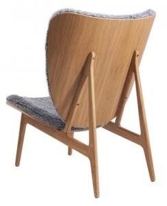 ELEPHANT Lounge Chair - Natural / Sheepskin-Graphite