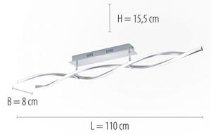 Paul Neuhaus 9143-55 - LED Justerbar ljusstyrka fäst Ljuskrona POLINA 2xLED/10,2W/230V