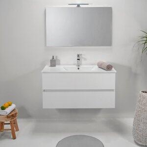 Badrumsmöbler MF-2114 - Tvättställ med spegel
