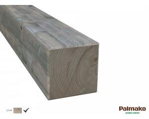 Stolpe massivt trä 70x70x1000 mm - Grå tryckimpregnerad - Staket