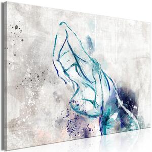 Tavla - Blue Woman (1 Part) Wide - Premium print 90x60