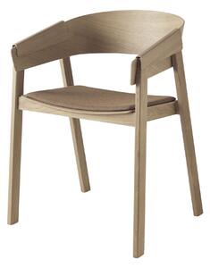 Muuto - Cover Chair Textile Seat - Remix 252/Oak - Matstolar - Thomas Bentzen - Träfärgad - Trä/Textilmaterial