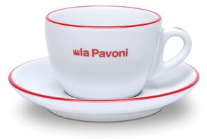 Kaffekopp La Pavoni, 18 cl, 6-pack, vit
