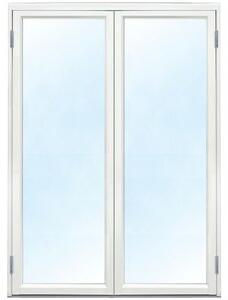 Parfönsterdörr - Helglasad 3-glas - Aluminium - U-värde: 1,1 - Klarglas, Ingen utanpåliggande spröjs - Altandörrar, Ytterdörrar
