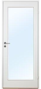 Innerdörr Orust - Slätt & kompakt dörrblad med stort glasparti G01
