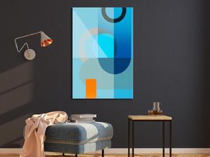 Tavla - Blue Surface (1 Part) Vertical - Premium print 40x60