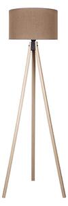 Duolla - Golvlampa 1xE27/60W/230V diameter 44 cm brun/beige