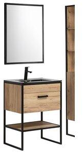 Badrumsmöbler Brooklin 60 cm - Tvättställ med spegel