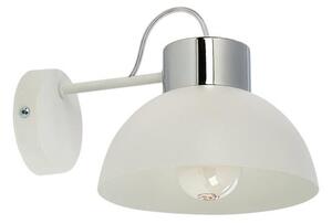 Vägglampa TEDI 1xE27/60W/230V vit /krom