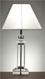 Kristallampa Elegant Bordslampa Silver/Transparent 75cm