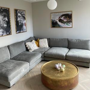 1-sits av Modulsoffa | Dun | Mammuten | Gråbeige | Linneblandning