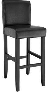 Tectake 400551 barstol i konstläder - svart