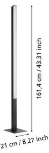 Eglo 99605- LED RGBW Justerbar ljusstyrka golvlampa SIMOLARIS-Z LED/35W/230V 2700-6500K