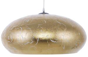 Hängande Lampa Guld Metall Vintage Taklampa Beliani