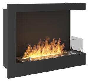 InFire - Hörn BIO eldstad 45x60 cm 3kW svart