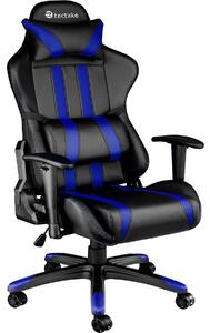 Tectake 402031 premium gamingstol - svart/blå/