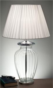 Bordslampa Tabitha inkl. lampskärm 73cm Vit/Glas