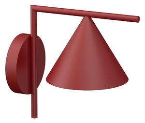 Flos - Captain Flint Wall Outdoor Burgundy Red - Vägglampor utomhus - Michael Anastassiades - Röd