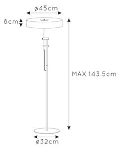 Lucide 30770/02/02 - Golvlampa GIADA 2xE27/60W/230V