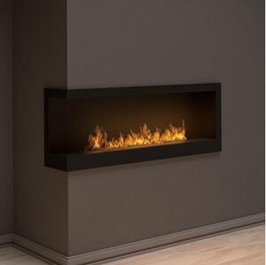 InFire - Hörn BIO eldstad 45x120 cm 3kW svart