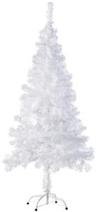 Tectake 402818 naturtrogen konstgjord julgran med metallstativ - 150 cm, 310 spetsar vit
