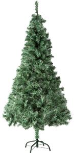 Tectake 402820 naturtrogen konstgjord julgran med metallstativ - 180 cm, 533 spetsar grön