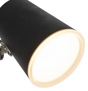 Modern golvlampa svart 3-lampor inkl LED dimbar - Coupe