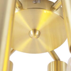 Art Deco taklampa guld 6-ljus -Tubi