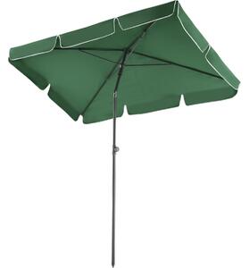 Tectake 403137 parasoll vanessa 200x125cm höjdjusterbar och lutbar - grön
