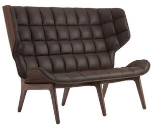 MAMMOTH Sofa - Leather: Frame-Dark Stained/Leather: Vintage Leather, Dark Brown 21001