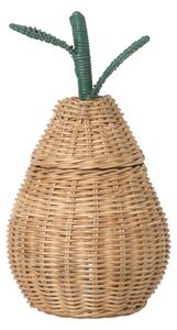 Ferm Living - Pear Braided Storage Small - Korgar och lådor - Träfärgad