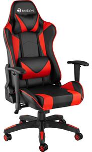 Tectake 403207 premium gamingstol twink - svart/röd